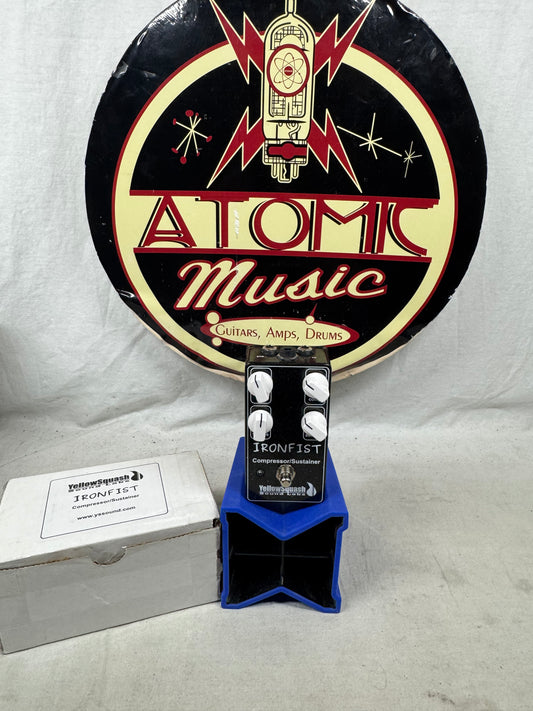 YellowSquash Sound Labs Iron Fist Compressor Sustainer Pedal with Box