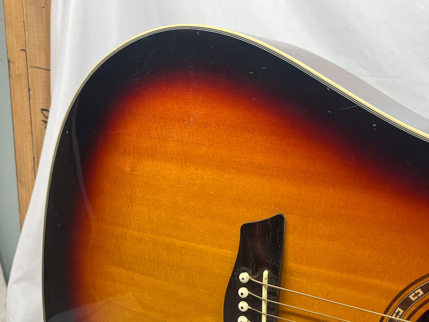 Washburn WD7SCEATB Harvest Series Dreadnought Acoustic Electric Guitar - Tobacco Burst