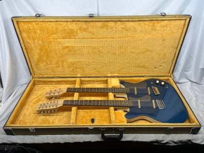 Danelectro Doubleneck 6/12 6-String and 12-String Electric Guitar with Hard Case