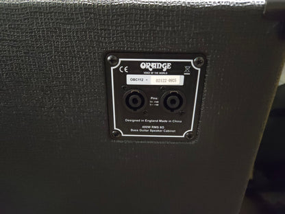 Orange OBC112 400-Watt 1x12" Bass Speaker Cabinet 2018 - Present - Black - Local Pickup Only