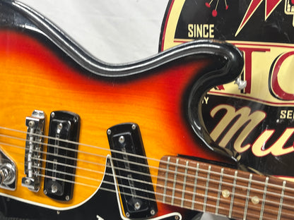Teisco V-2 Doublecut Electric Guitar MIJ - Made in Japan - No Tremolo Arm