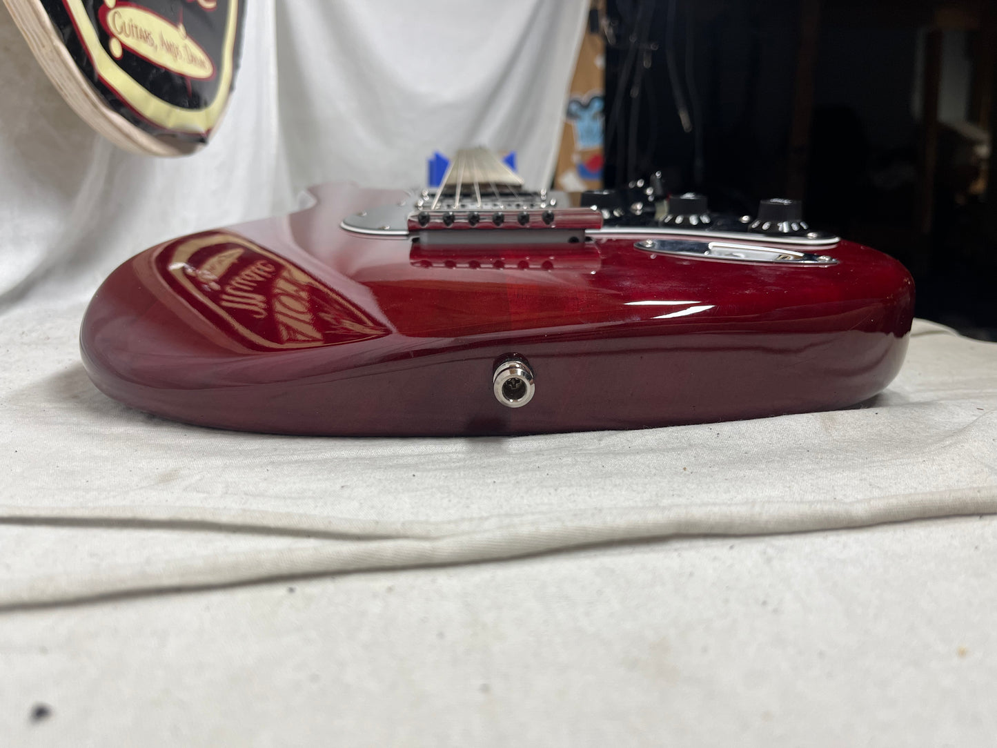 Fender American Select Stratocaster Strat HSS - Crimson Red Electric Guitar