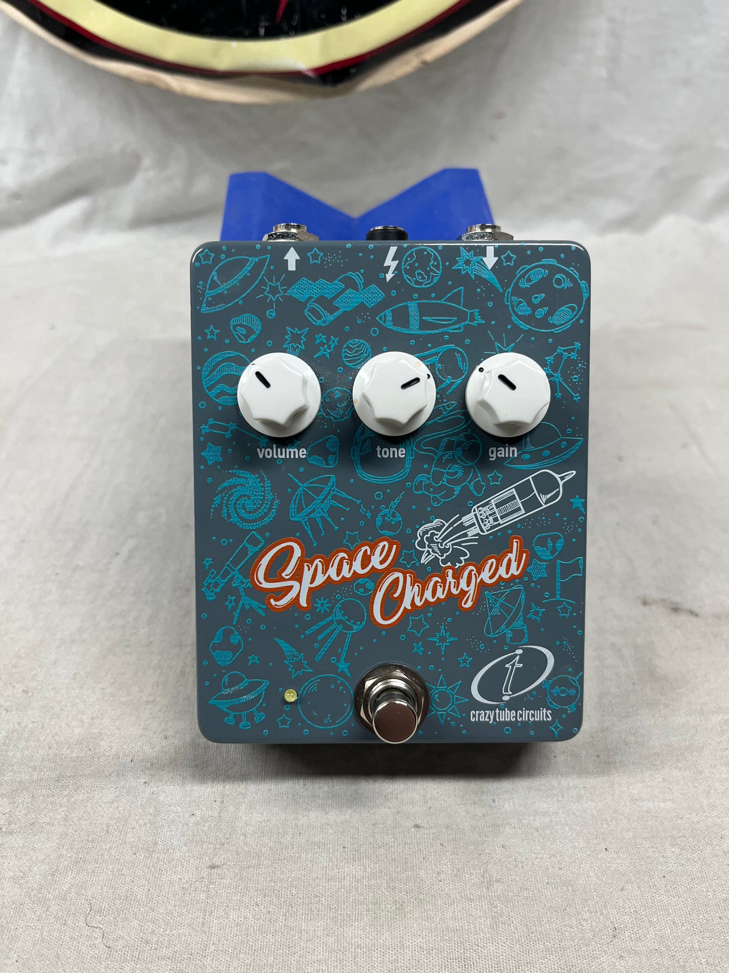 Crazy Tube Circuits Space Charged v1 Overdrive Pedal with Power Supply + Box
