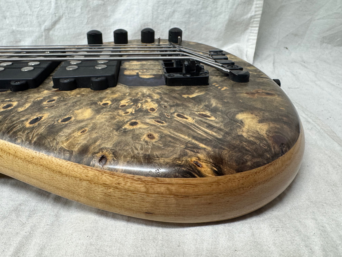 Warwick Limited Edition #39 of 100 Teambuilt Corvette $$ Double Buck 5-String Bass 2019 - Natural Transparent Satin Multicolor