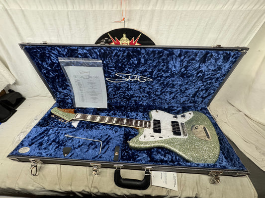 Shelton Electric Instruments Custom GalaxyFlite galaxy flite Guitar with Case 2022 - Mermaid Sea Glass Sparkle
