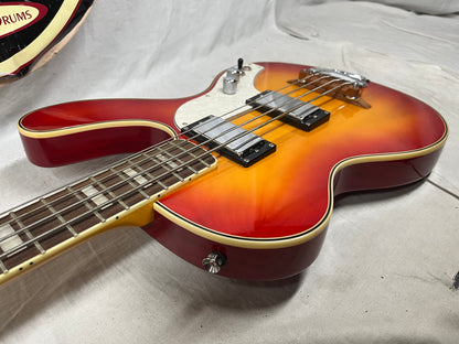 Musicvox Spaceranger Electric 4-String Bass - Sunburst