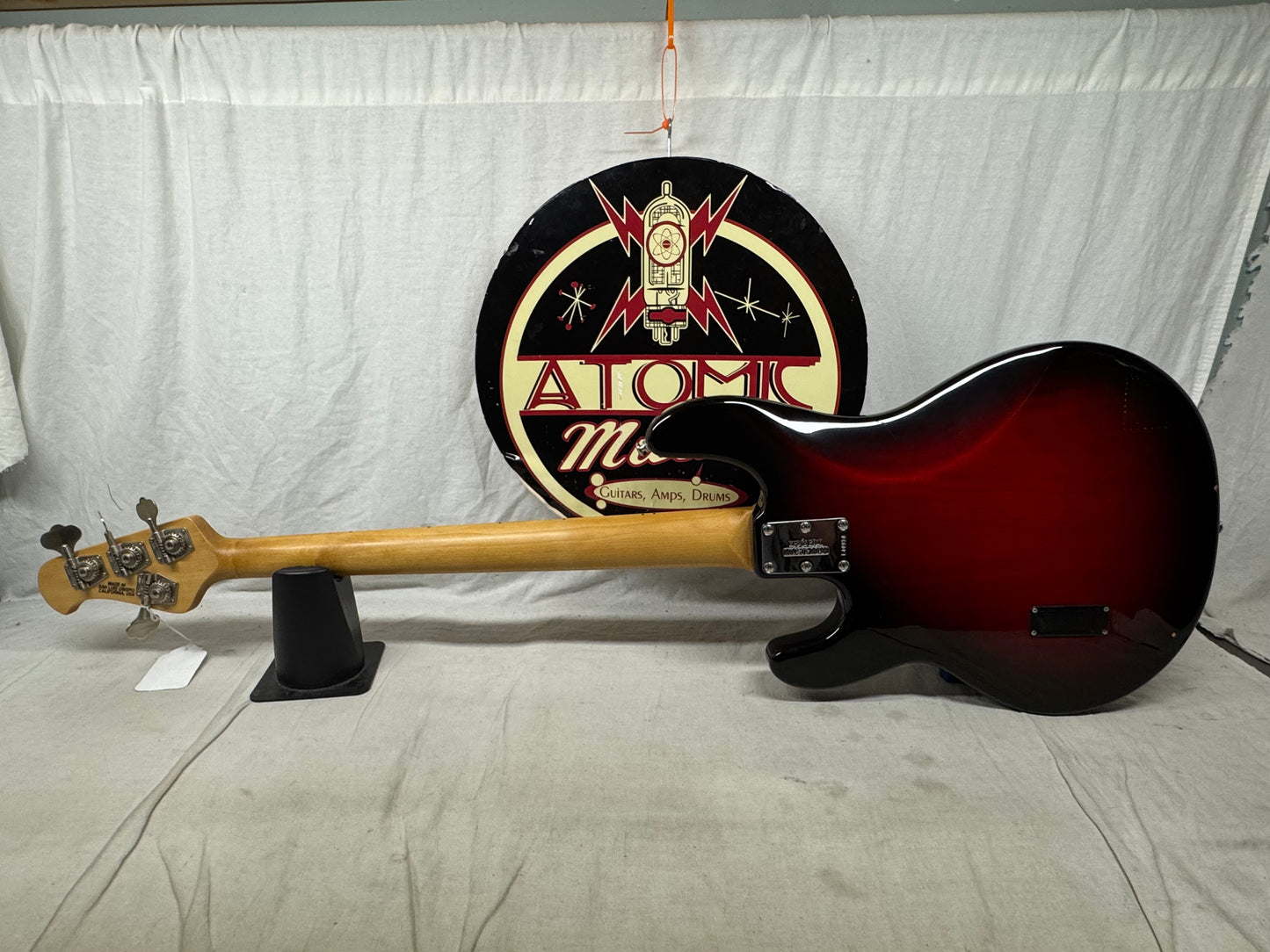 Ernie Ball Music Man Stingray 3 EQ H 3eq 4-string Bass with Case 2004 - Black Cherry Burst