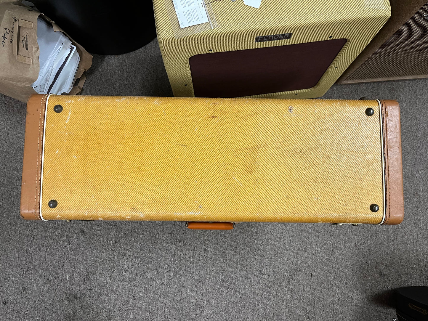 Fender Tweed Case for Double Neck Lap Steel Guitar