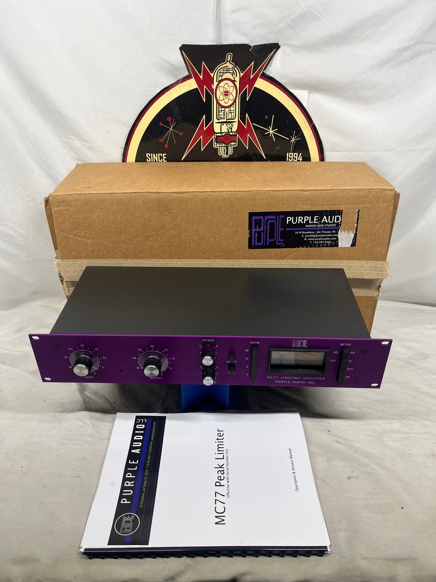 Purple Audio MC77 Limiting Amplifier Rack Module with Box