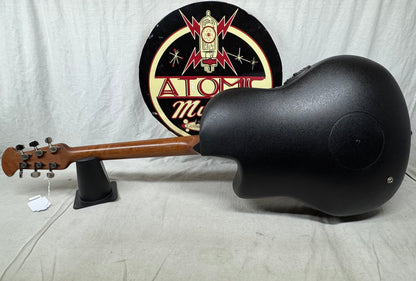 Ovation Demented Series Limited Edition DJA34-BDY DJ Ashba Signature Acoustic Guitar with Case - Bone Daddy Graphics