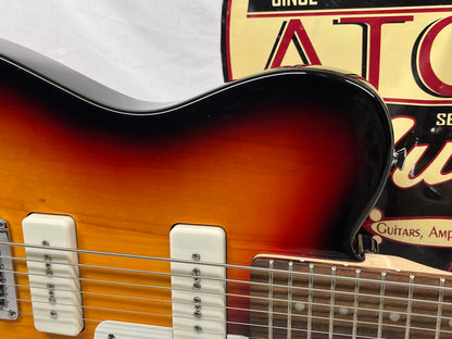 Squier Paranormal Baritone Cabronita Telecaster Tele Electric Guitar - 3-Color Sunburst