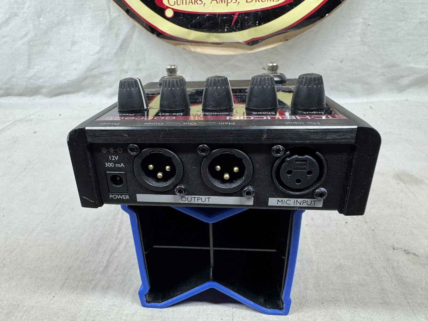 TC Helicon VoiceTone Correct Auto-Pitch Correction / EQ Vocal Effects Pedal with Power Supply
