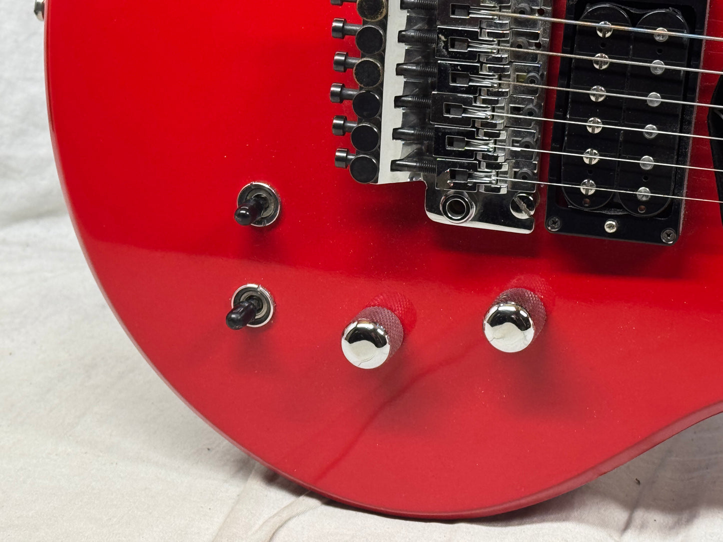 Hamer USA SS1 ss 1 Steve Stevens Signature Guitar with Case 1984 - Red