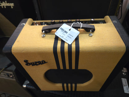 Supro 1820R Delta King 10 5-Watt 1x10" Guitar Combo 2021 - Present - Tweed / Black Stripes - Local Pickup Only