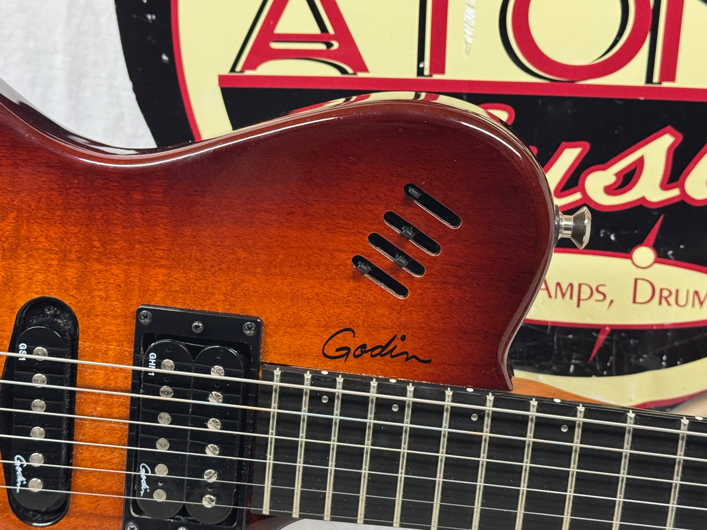 Godin xtSA Guitar with Case 2018 - Light Burst