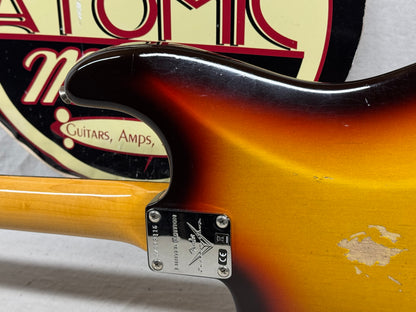 Fender USA Custom Shop S23 Limited Edition 1959 '59 Stratocaster HT Hardtail Guitar with COA + Case 2023 - Chocolate 3-Color Sunburst / Rosewood fingerboard - Relic'd
