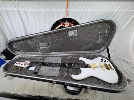 Alembic Elan 4-string Bass with Case - White (likely re-fin'd)