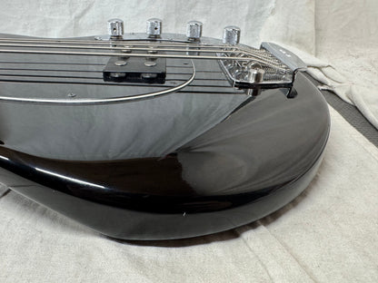 Ernie Ball Music Man Stingray sting ray 3 EQ H 3eq 4-string Bass with Case 2003 - Black / Maple neck