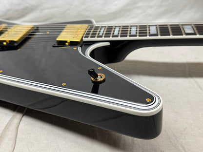 Gibson USA Custom Shop Explorer Custom Guitar with COA + Case 2024 - Ebony / Black
