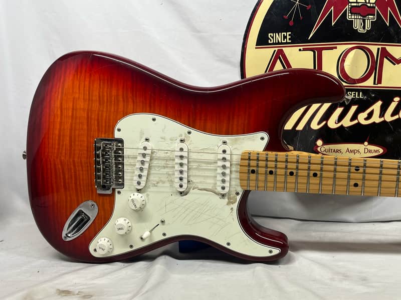 Fender Standard Stratocaster Strat Plus Top Electric Guitar - Image 2
