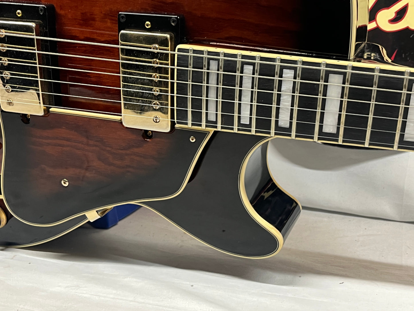 Ibanez AG95QA Hollow Body Electric Guitar - Dark Brown Sunburst