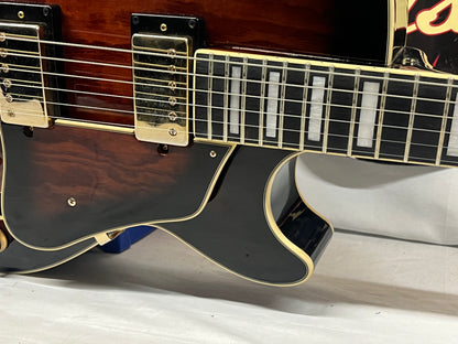 Ibanez AG95QA Hollow Body Electric Guitar - Dark Brown Sunburst