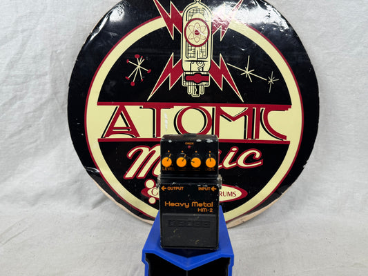 Boss HM-2 hm2 Heavy Metal Distortion Pedal - Black Label / MIJ Made In Japan / ACA 12 volt power 1985