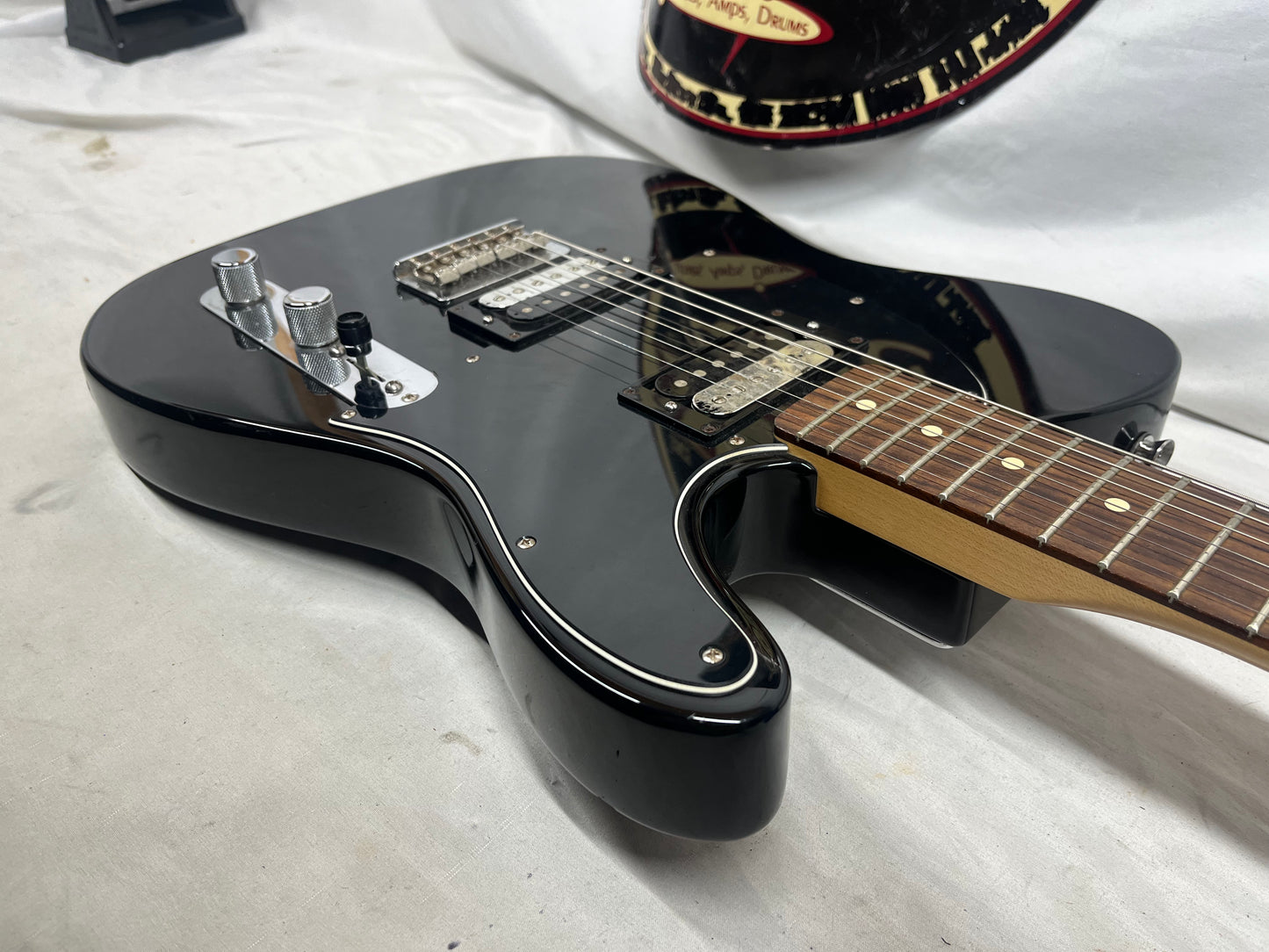 Fender Standard Telecaster tele HH Electric Guitar with Hard Case - Black