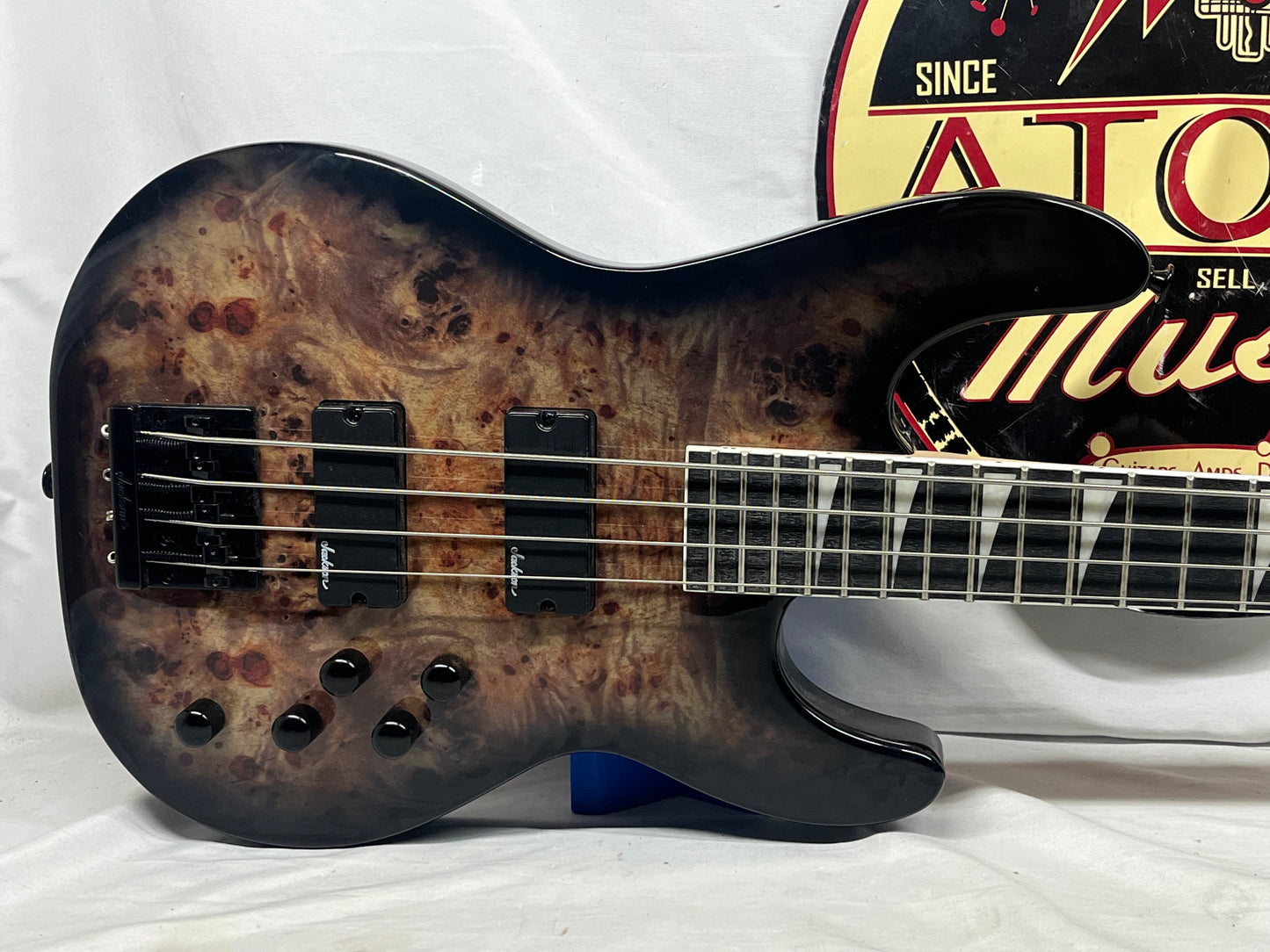 Jackson JS Series 4-String Electric Concert Bass - Transparent Black Burst