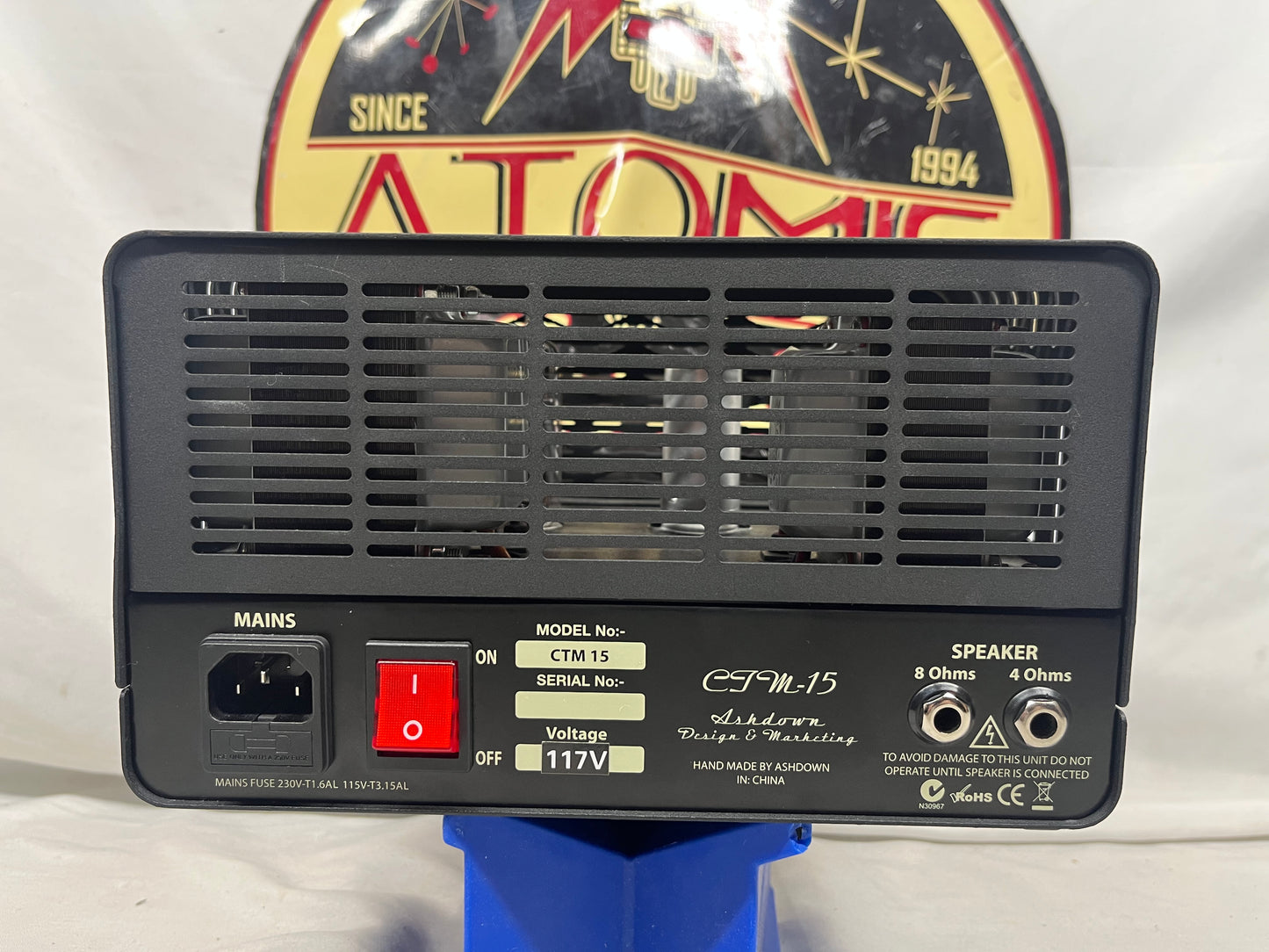 Ashdown CTM-15 Classic Tube Magnifier 15-Watt Bass Amplifier Head with Cover