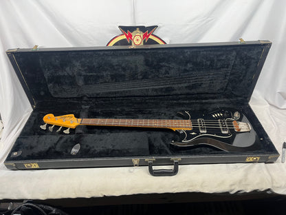 Hagstrom H-II-B Doublecut 4-String Electric Bass 1967 with Hard Case