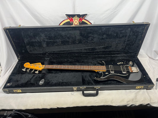Hagstrom H-II-B Doublecut 4-String Electric Bass 1967 with Hard Case