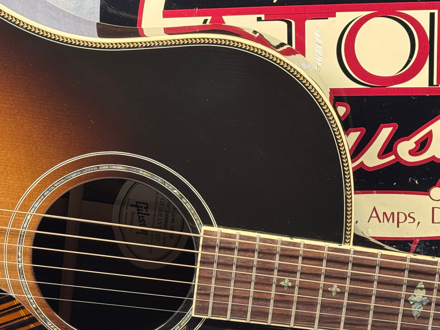 Gibson RS4CRSGH1 J-45 j45 Custom The Workhorse Acoustic Guitar with Case 2014 - Vintage Sunburst