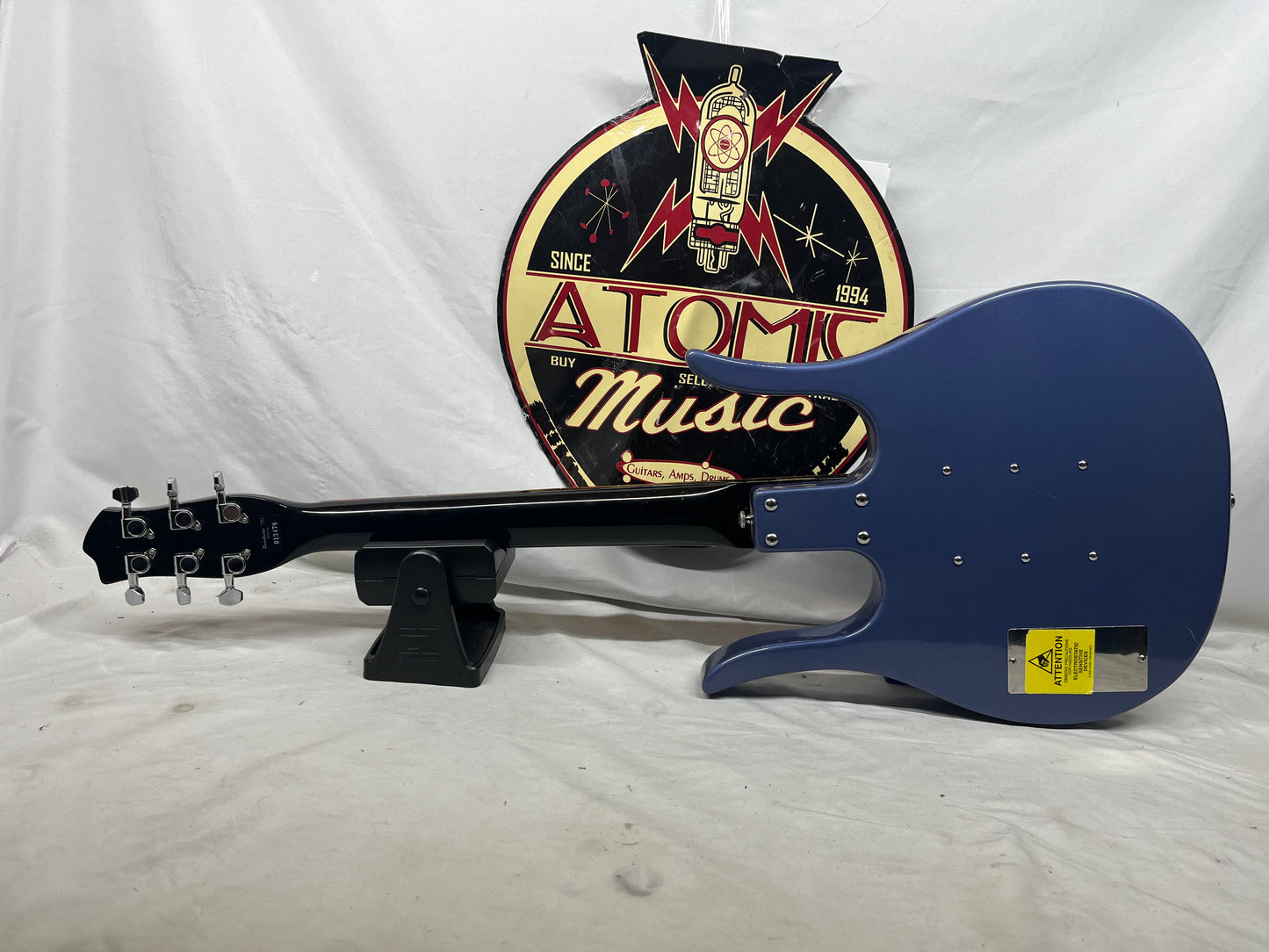 Danelectro RARE Longhorn Doublecut Electric Guitar with Case - Too Blue