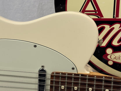 Fender Limited Edition American Standard Telecaster with Matching Headstock Guitar + Case 2016 - Olympic White / Rosewood fingerboard