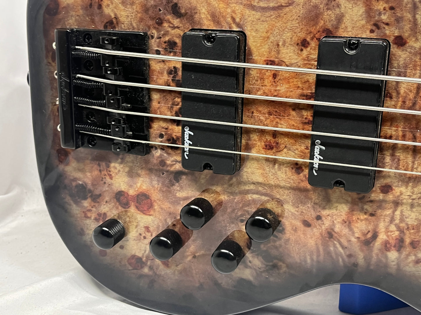 Jackson JS Series 4-String Electric Concert Bass - Transparent Black Burst