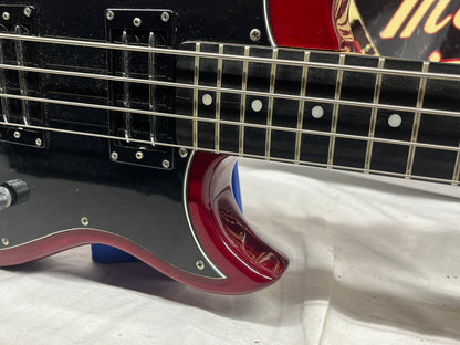 Hagstrom HB-4 Doublecut 4-String Electric Bass with Gig Bag - Split in Fretboard *See Photos*