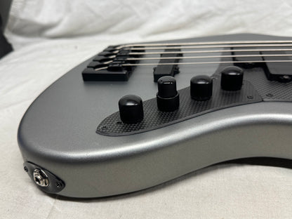Brubaker JXB-USA-5 JXB-5 jxb5 5-string Bass with Bag 2025 - Silver Steel Satin