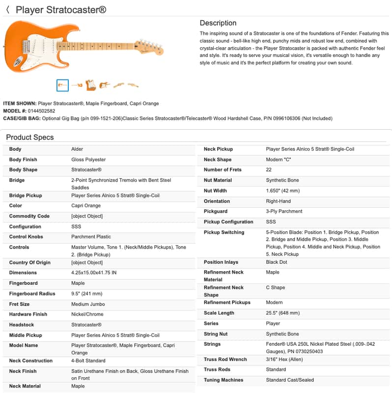 Fender Player Stratocaster Strat Electric Guitar - Image 23