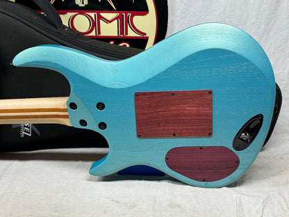 Kiesel A2 6 6-string Guitar with Gig Bag - Blue Mist Metallic