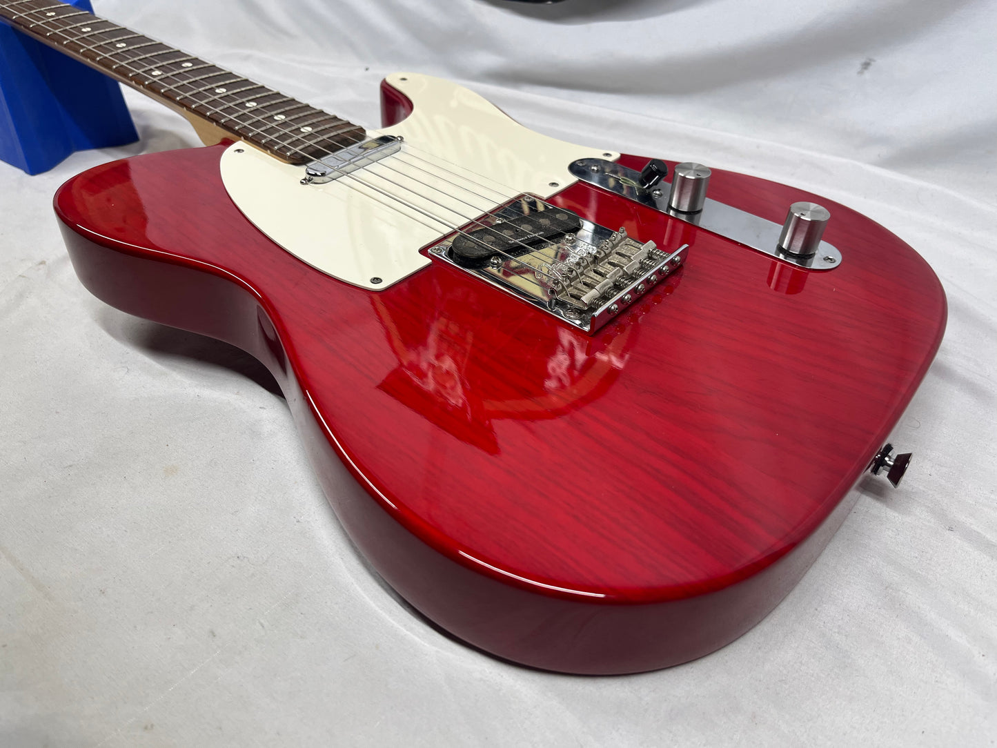 Fender American Standard Telecaster Tele Crimson Red Electric Guitar - Pickups have been Replaced with Seymour Duncan APTL-1/APTR-1