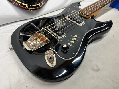 Hagstrom H-II-B Doublecut 4-String Electric Bass 1967 with Hard Case