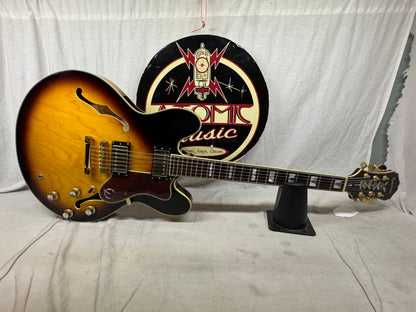 Epiphone Sheraton II 2 Semi-Hollowbody Guitar with Case - MIK Korea 2003 - Vintage Sunburst