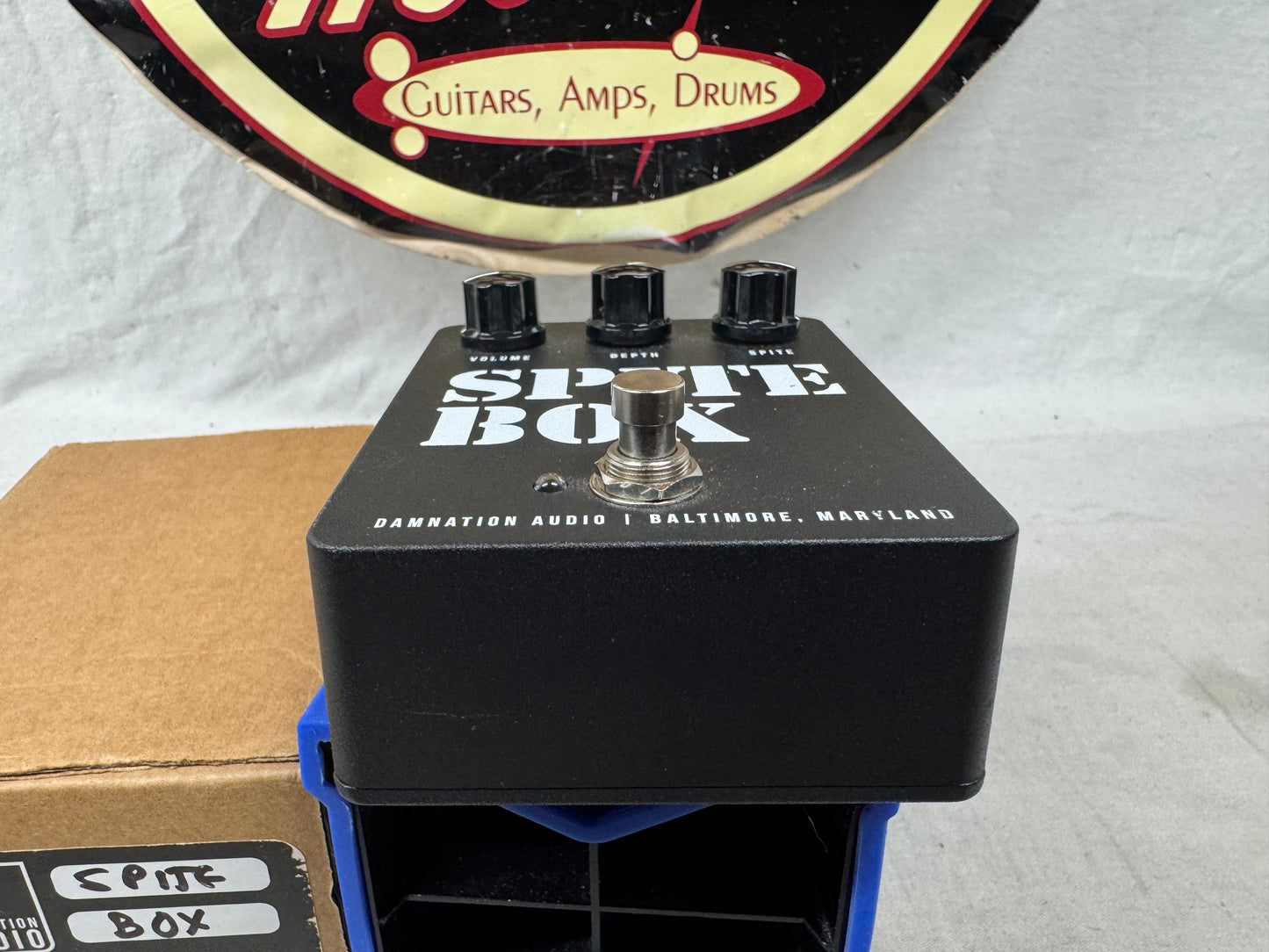 Damnation Audio Spite Box Fuzz Pedal with Box