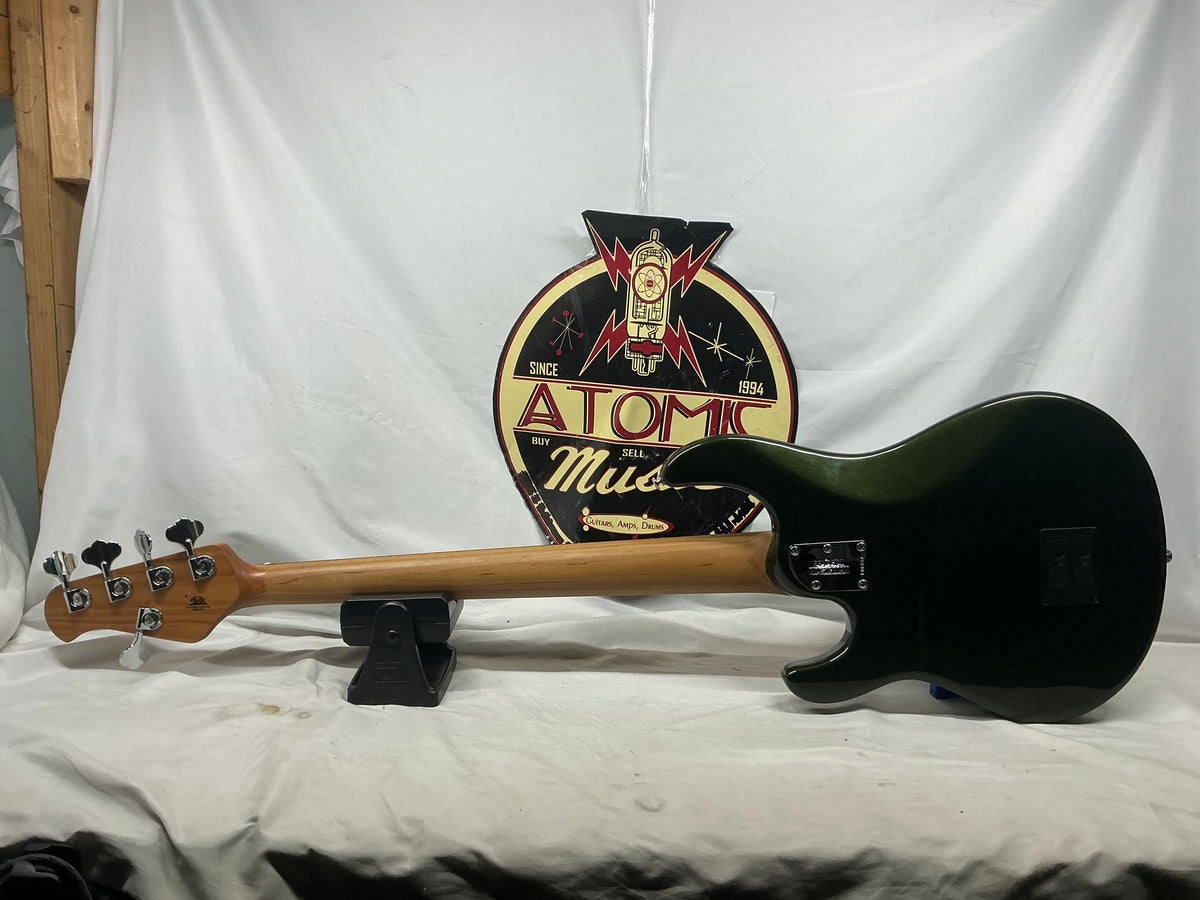Ernie Ball Music Man StingRay sting ray 5H Bass with Soft Case - Fallout Green
