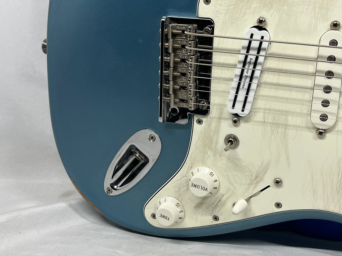 Fender Player Stratocaster Strat Electric Guitar MIM - Made in Mexico - Home-Distressed Tidepool