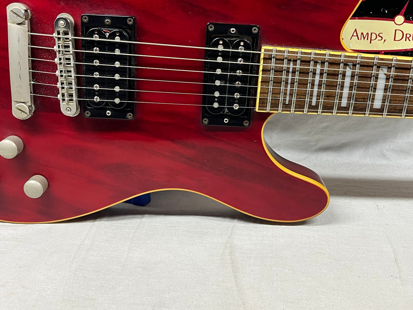 Squier Master Series Chambered Telecaster Electric Guitar 2005 - Crimson Red Transparent