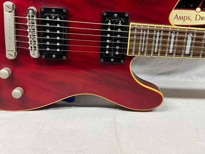 Squier Master Series Chambered Telecaster Electric Guitar 2005 - Crimson Red Transparent