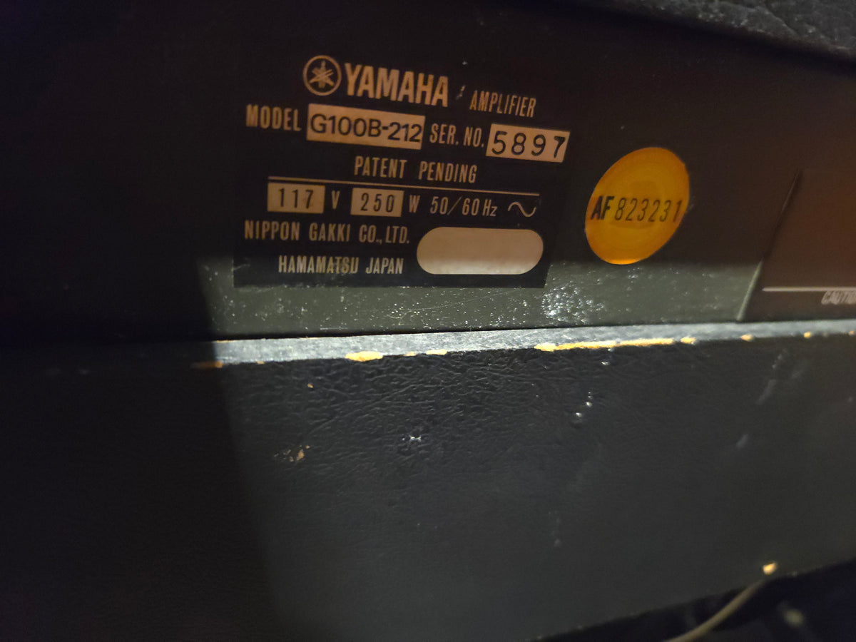 Yamaha G100B-212 Hundred B212 100-Watt 2x12" Guitar / Bass Combo 1975 - 1979 - Local Pickup Only