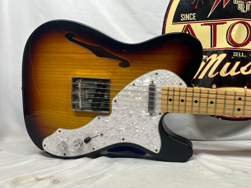 Fender '69 Telecaster Tele Thinline Semi-Hollow Body Electric Guitar - Image 2